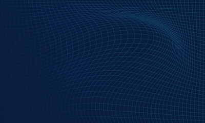 Wavy wireframe abstract background