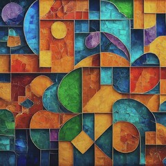 Mosaic of Abstract Artistic Expression