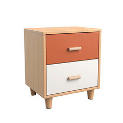 Nightstand isolated on transparent background