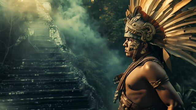 4K video clip hd aspect ratio 16:9.The Maya civilization was a Mesoamerican civilization that existed from antiquity to the early modern period.