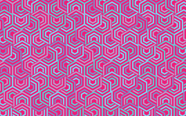 geometric polygon pink seamless pattern