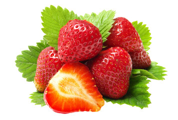 Strawberry on white background isolated
