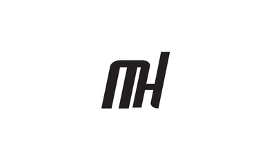 MH, HM, M , H , Abstract Letters Logo Monogram	