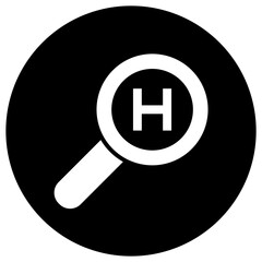 Hotel search Vector Icon Design Illustration