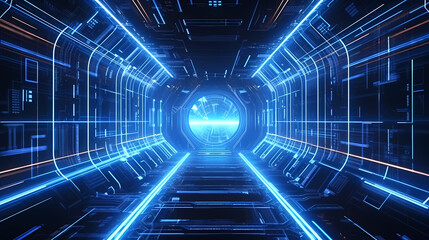 Obraz premium Artificial intelligence background, global business, internet network connection, internet of things, business intelligence concept