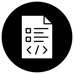 Script Vector Icon Design Illustration