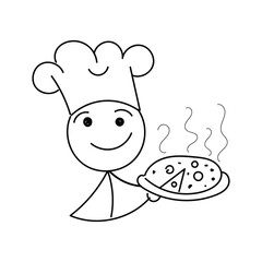 Funny Stick figure hand drawn style for print or use as poster, card, flyer, tattoo or T Shirt design