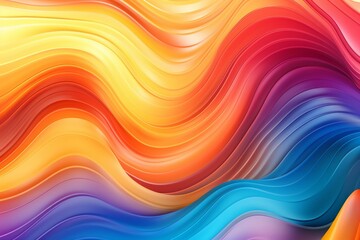 Obraz premium A Kaleidoscope of Liquid Color Waves, Forming a Dynamic and Lively Background with a Rich Palette, Generative AI 