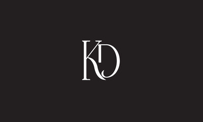 KD, DK , K , D , Abstract Letters Logo Monogram	