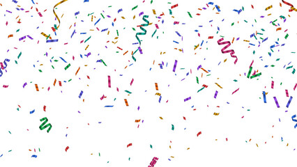 Colorful Celebration Confetti Pattern Border Design for Events and Parties