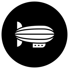 Blimp Vector Icon Design Illustration