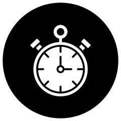 Stopwatch Vector Icon Design Illustration