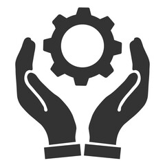 Smart gear icon. Innovative process ai symbol set line design vector ilustration.