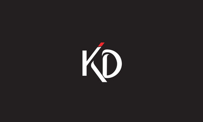 KD, DK , K , D , Abstract Letters Logo Monogram