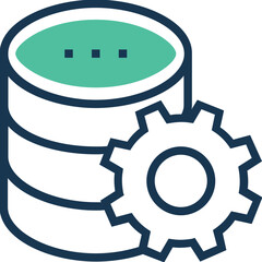 A data management flat icon download 