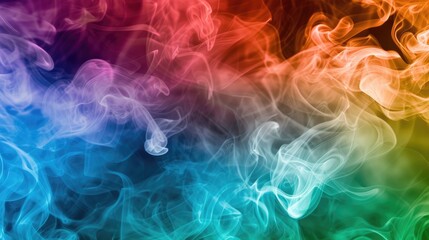 Fototapeta premium Color smoke cloud blending abstract, texture for backgrounds, Generative AI