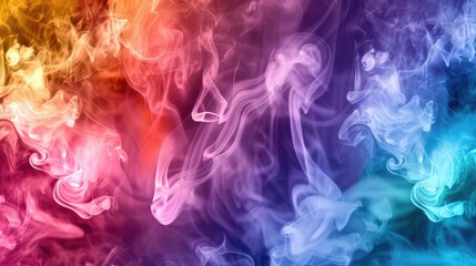 Obraz premium Color smoke cloud blending abstract, texture for backgrounds, Generative AI