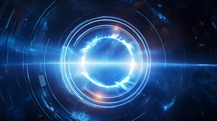 Obraz premium Network background and application of artificial intelligence generation technology