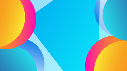 Obraz premium Modern geometric blue background. dynamic shapes composition