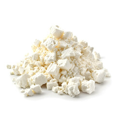 Cottage Cheese isolated on white background