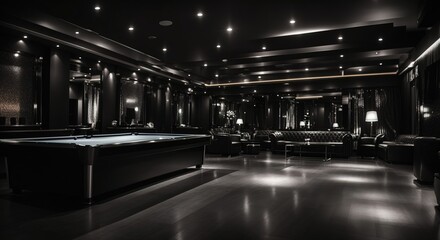 VIP room in a night elite club, luxury room, exclusive - obrazy, fototapety, plakaty