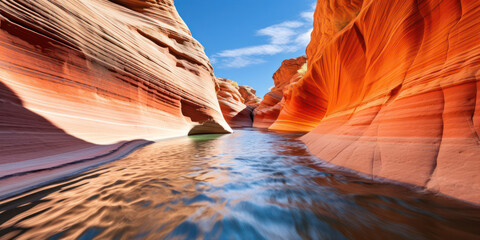 Canyon's Fiery Dance: A Vibrant Journey Through the Colorful Sands of Antelope Slot, Arizona