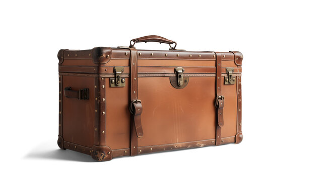 The versatile design and quality craftsmanship of this travel suitcase against a high-quality transparent background