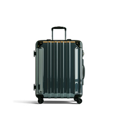 Fototapeta premium A minimalist travel suitcase in a professional image on a transparent background