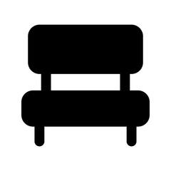 bench glyph icon