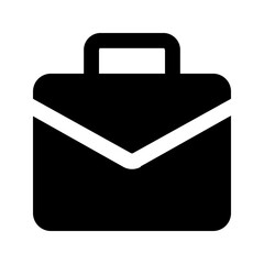 briefcase glyph icon