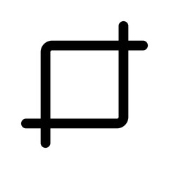 crop glyph icon