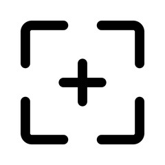 Fototapeta premium focus glyph icon