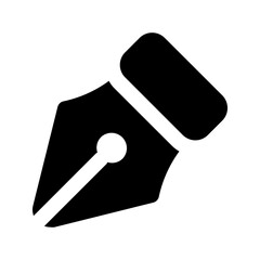 pen tool glyph icon