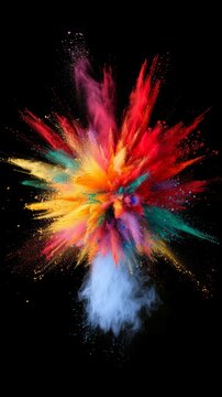 explosion of colorful colors, holi.