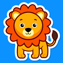 Obraz na płótnie Canvas lion sticker