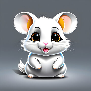 Enchanting Expressions: Captivating Baby Hamster's Variety of Adorable Faces.(Generative AI)