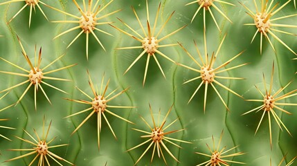 Cactus texture background, desert plant with thorns close-up - obrazy, fototapety, plakaty