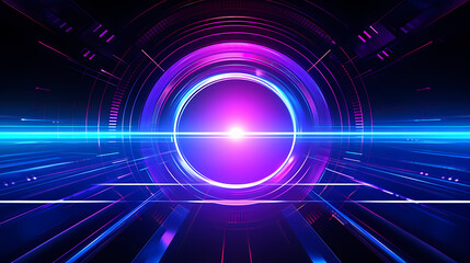 Fototapeta premium Artificial intelligence background, 3D image of modern technology, holographic digital earth technology screen background