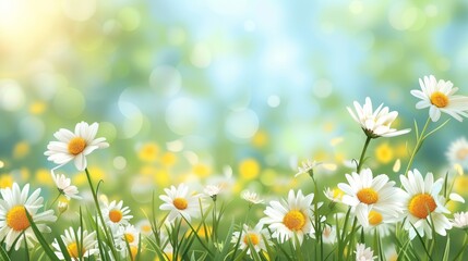 Fresh spring meadow background