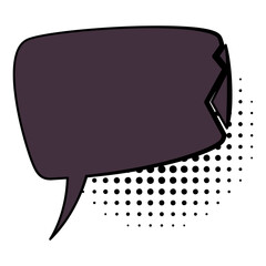 Comic style speech bubble. Speech balloon or element. Funny vector design element. Vector cartoon illustration isolated on white background