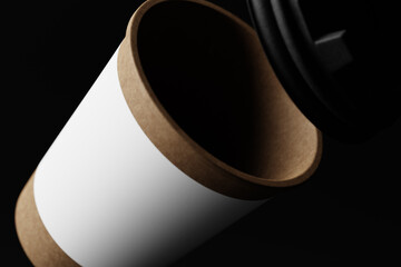 biodegradable paper cup mockups for coffee and soda