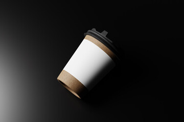 biodegradable paper cup mockups for coffee and soda
