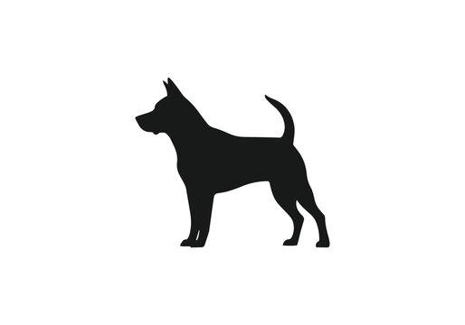 Logo of Bull dog icon vector silhouette isolated design