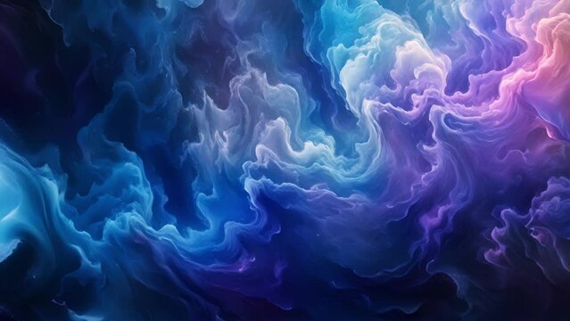 A continuous flow of charged particles pulsing and ebbing with the intensity of a solar storm igniting the darkness with a breathtaking display of electric blues and purples.