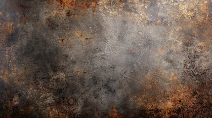 Fototapeten Rough metal surface background with rust and scratches © furyon