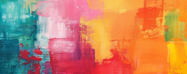 Obraz na płótnie Canvas brush strokes of colorful paints background.