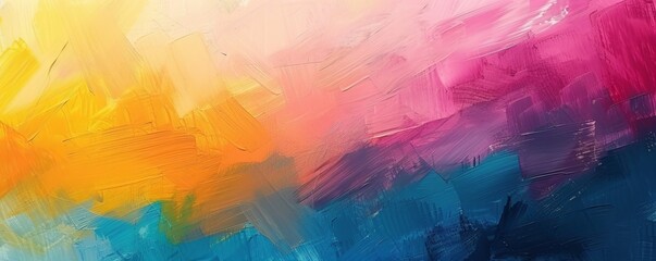 brush strokes of colorful paints background.