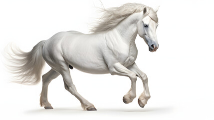 Naklejka na ściany i meble Horse on white background