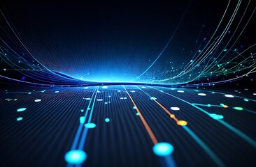 Social network hologram illustration. Technology, communication, internet concept. 3d rendering.