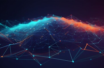Social network hologram illustration. Technology, communication, internet concept. 3d rendering.